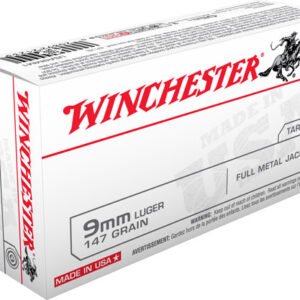 Winchester 9mm/147 Grain/Flat-Nose FMJ