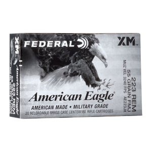 Federal AE223JX American Eagle 223 Rem 55 gr Full Metal Jacket Boat-Tail (FMJBT)