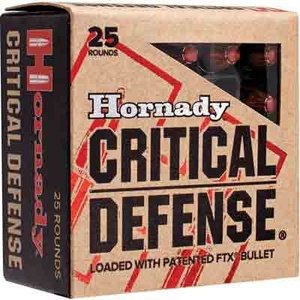 Hornady 90250 Critical Defense 9mmLuger 115gr Hornady Flex Tip eXpanding