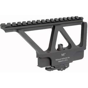 Midwest Industries MIAKSM MI AK Side Railed Scope Mount Black Hardcoat Anodized