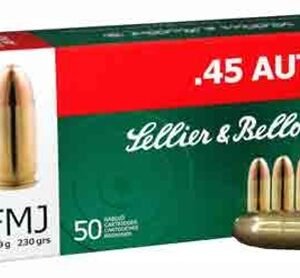 Sellier & Bellot SB45A Handgun 45 ACP 230 gr Full Metal Jacket