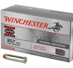 Winchester Ammo X3575P Super X 357 Mag 158 gr Jacketed Soft Point