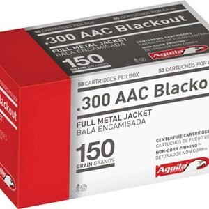 Aguila 1E300110 300Blackout 150gr Full Metal Jacket Boat Tail