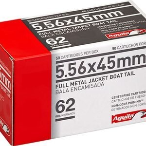 Aguila 1E556110 5.56x45mm NATO 62gr Full Metal Jacket Boat Tail