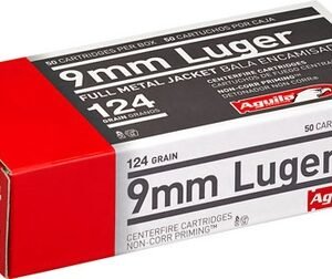 Aguila 1E092110 9mm Luger 124gr Full Metal Jacket