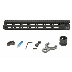 BCM MCMR13556BLK BCMGunfighter MCMR 13" M-LOK, Free-Floating Style Made of Aluminum with Black Anodized Finish for AR-Platform