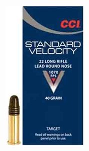 CCI 0035 Standard Velocity 22 LR 40 gr Lead Round Nose