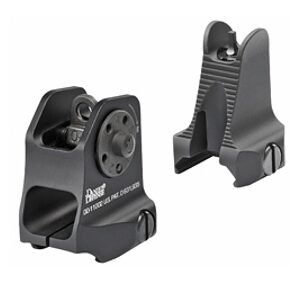 Daniel Defense 1908809116 AR-15 Iron Sight Set Black Hardcoat Anodized Fixed Front & Rear Sight