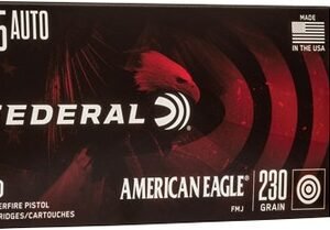Federal AE45A American Eagle Handgun 45ACP 230gr Full Metal Jacket