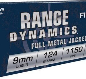 Fiocchi 9APB Range Dynamics 9mm Luger 124 gr Full Metal Jacket