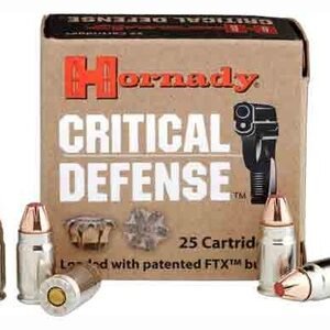 Hornady 91340 Critical Defense 40S&W 165gr Hornady Flex Tip eXpanding