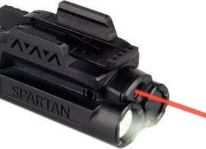 LaserMax SPSCR Red Spartan Light/Laser Black 120 Lumens White LED
