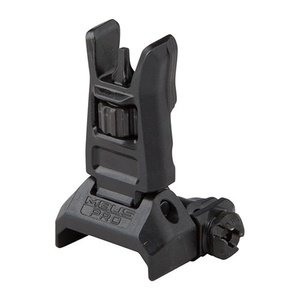 Magpul MAG275-BLK MBUS Pro Sight Front QPQ Melonited Steel Construction AR Platform