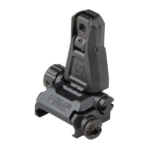 Magpul MAG276-BLK MBUS Pro Sight Rear QPQ Melonited Steel Construction for AR Platform