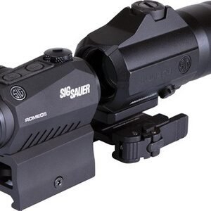 Sig Sauer Electro-Optics SORJ53101 Romeo5 and Juliet3 Combo Kit Black 1x/3x 24 mm/24 mm 2 MOA Red Dot