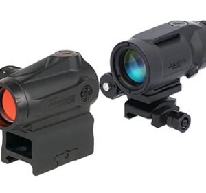 Sig Sauer Electro-Optics SORJMSR501 Romeo-MSR Gen II w/Juliet5 Micro Magnifier Black 1x20mm/5x42mm, 2 MOA Red Dot and Magnifier