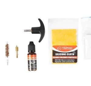 Tapco TAP22080 Handgun Cleaning Kit 38/357/9mm Handgun Black