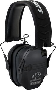 Walkers Game Ear Walker's GWPRSEM Razor Slim Electronic Muff 23 dB Over the Head Black Polymer