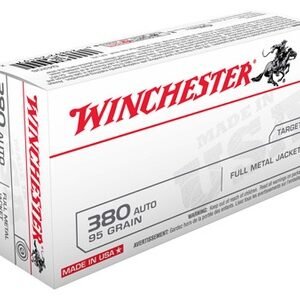 Winchester Ammo Q4206 USA 380 ACP 95 gr Full Metal Jacket
