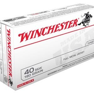 Winchester Ammo Q4238 USA 40 S&W 180 gr Full Metal Jacket