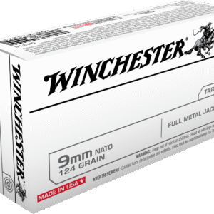 Winchester Ammo Q4318 USA 9mm Luger 124 gr Full Metal Jacket