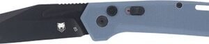 CobraTec Knives COBRATEC NAJA SIDE BUTTON AUTO 3.5" D2 SLATE GREY