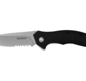 Kershaw KERSHAW SHORELINE SERR 3" BLK STNWSH